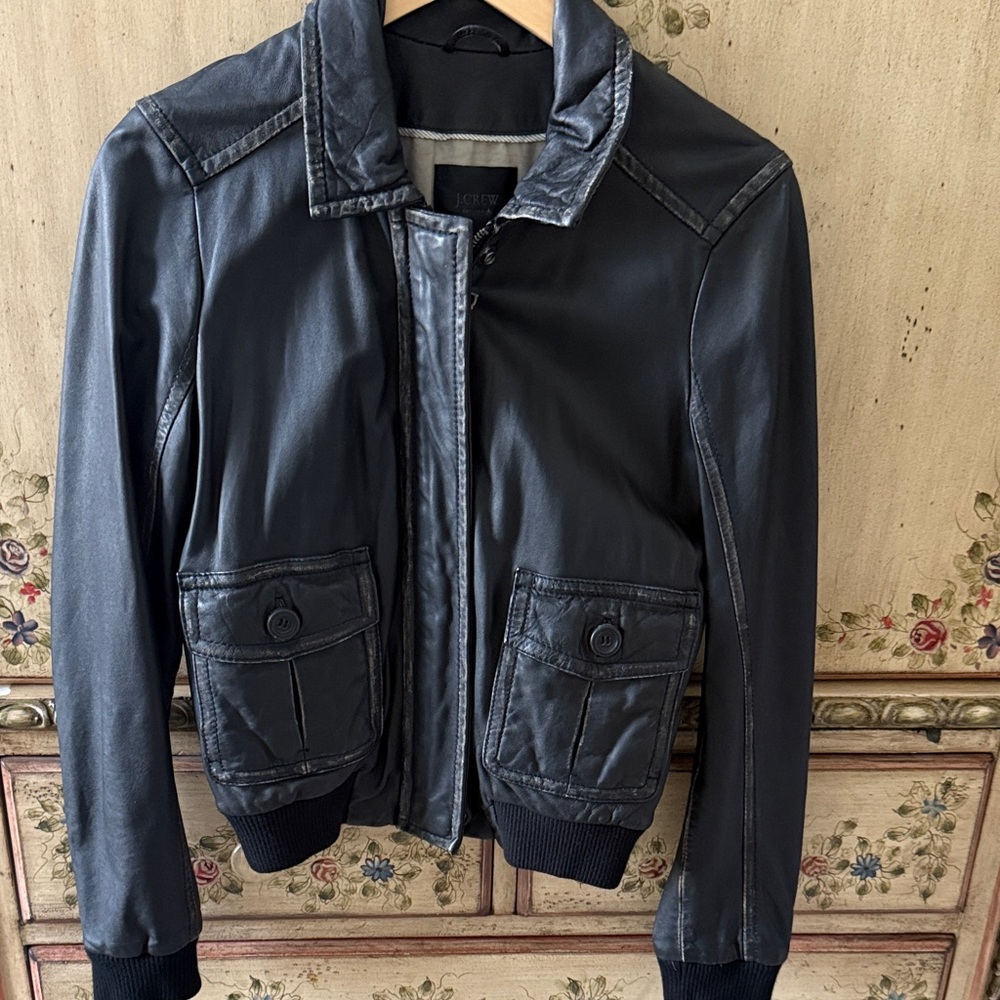 J. Crew Black Bomber Jacket